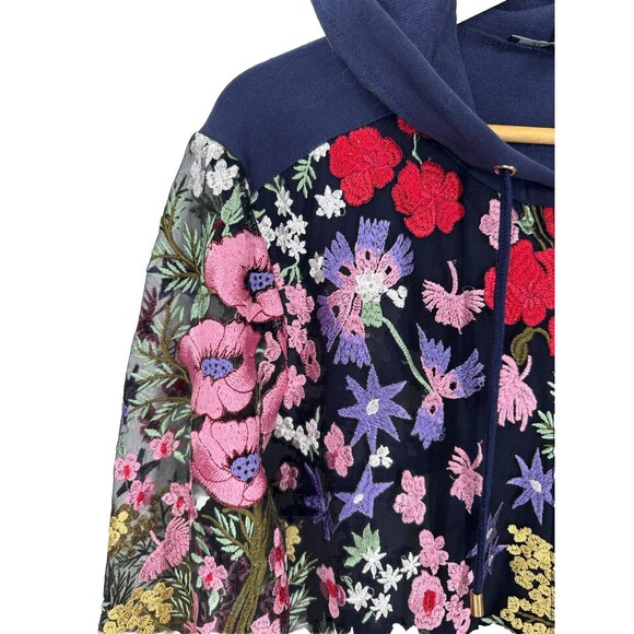 Boston Proper Heavy Embroidered Hoodie Jacket‎ Size L - Picture 4 of 7